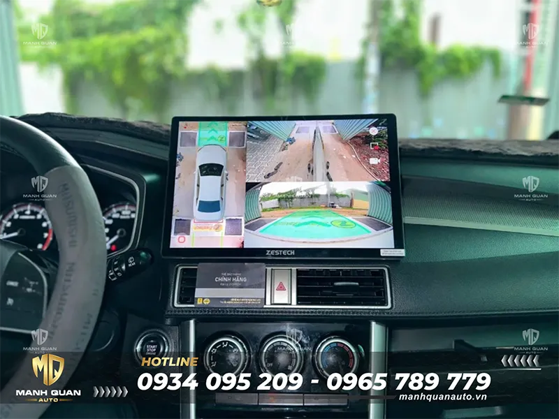 Màn hình android Zestech tích hợp camera 360