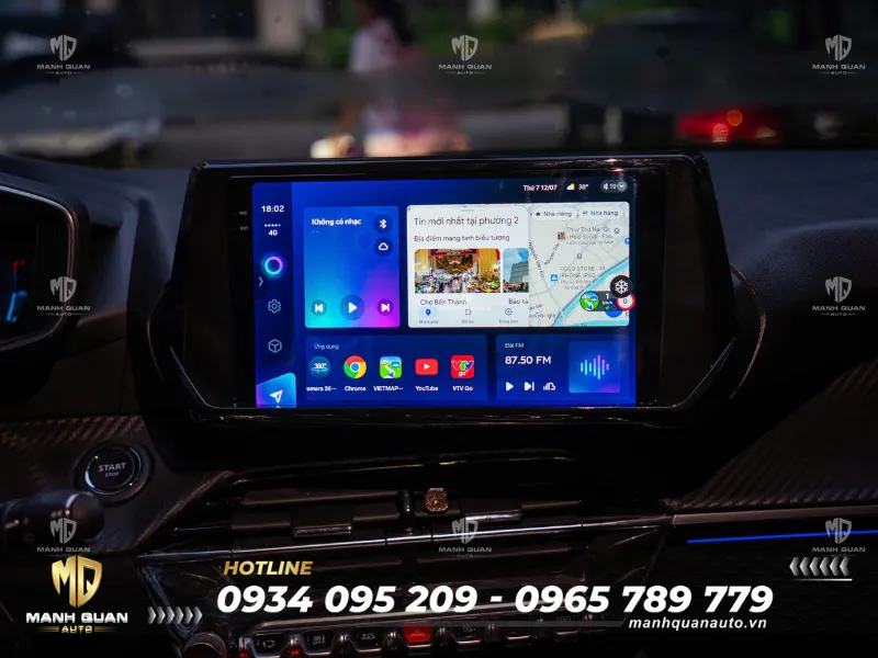 Android box cho Peugeot 2008