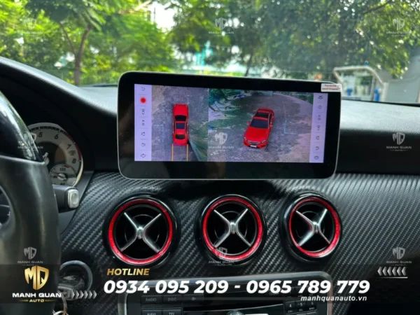 man hinh android lien camera mercedes benz a class 2011 2018