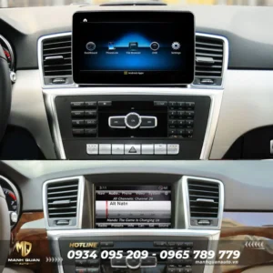 truoc va sau lap man hinh android mercedes gl ml 2012 2015 8.8