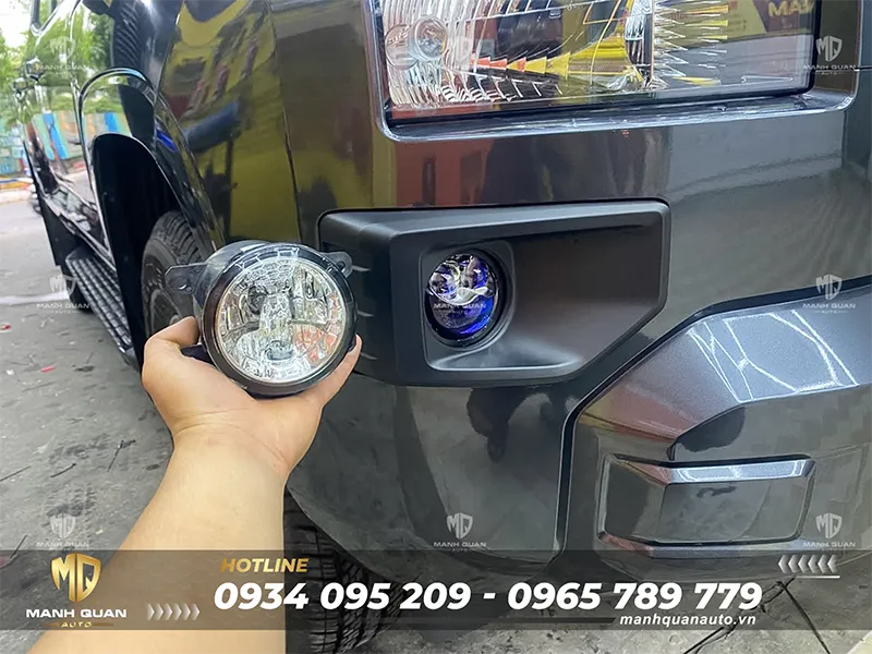 Độ đèn bi gầm cho Mitsubishi Triton 2025