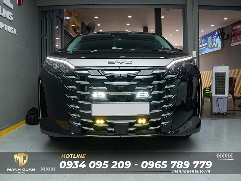 Tổng Hợp Phụ Kiện BYD M9 Độ Đẹp, Cần Thiết Độ đèn trợ sáng cho BYD M9