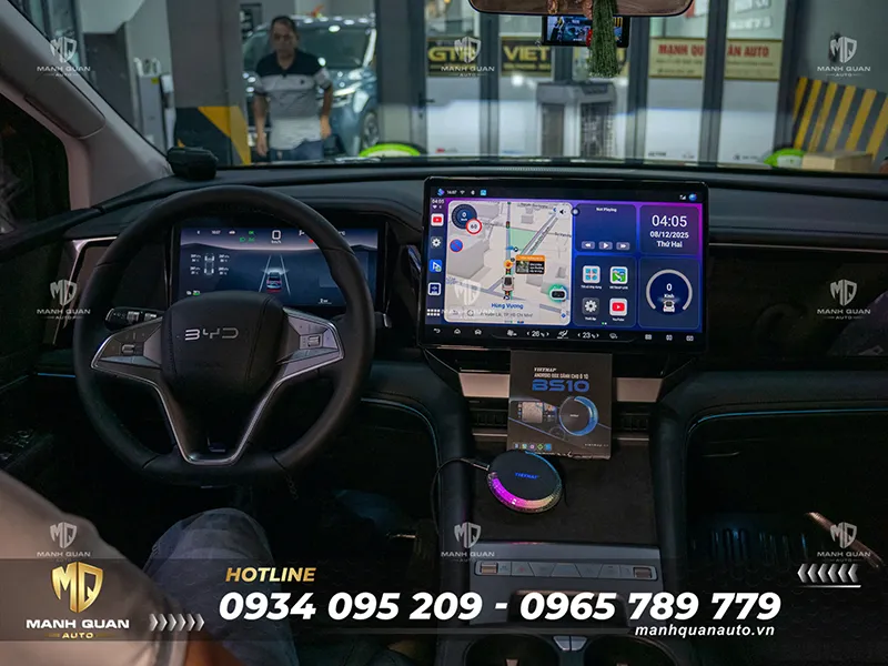 Tổng Hợp Phụ Kiện BYD M9 Độ Đẹp, Cần Thiết Android box cho BYD M9