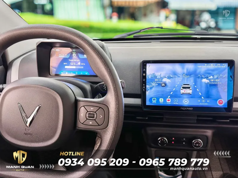 Tổng Hợp Phụ Kiện Vinfast Minio Green Cần Thiết Nên Trang Bị Màn hình Android cho Minio Green