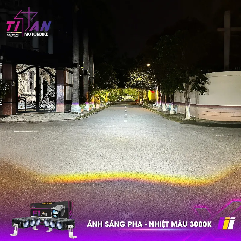 Đèn Trợ Sáng Titan Moto GT F1 Đèn trợ sáng Titan Moto GT F1
