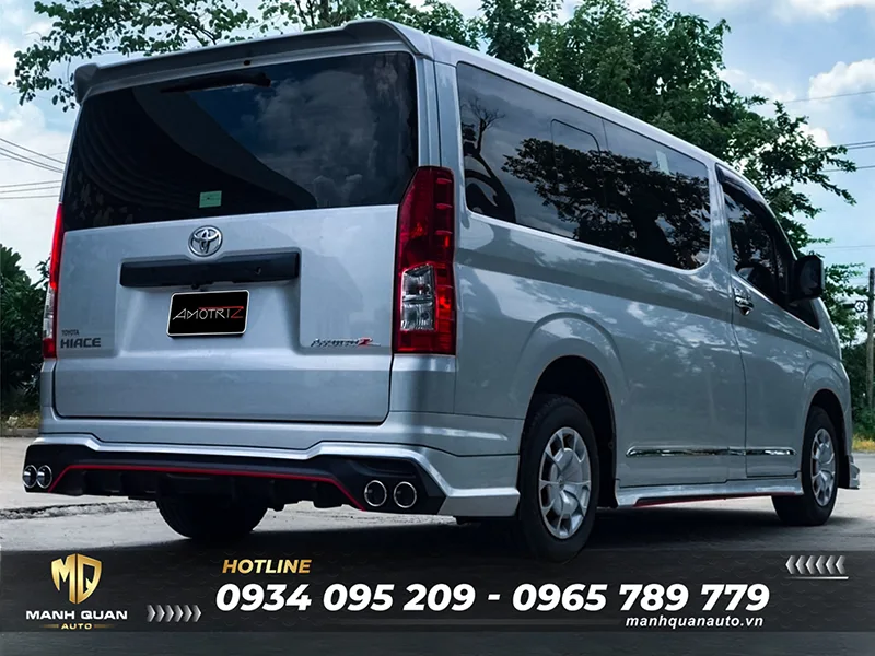 Body kit Toyota Hiace 2019 Mẫu Amotriz V2