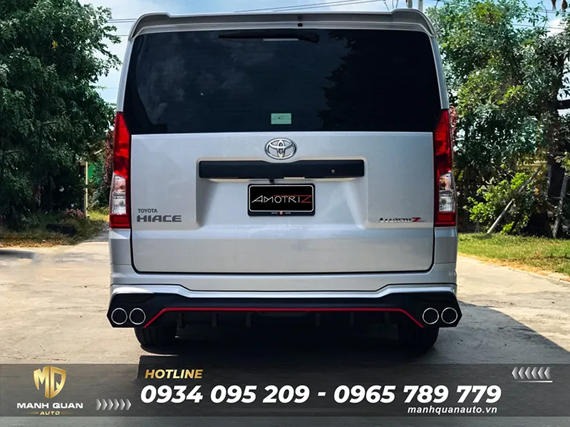 Body kit Toyota Hiace 2019 Mẫu Amotriz V2