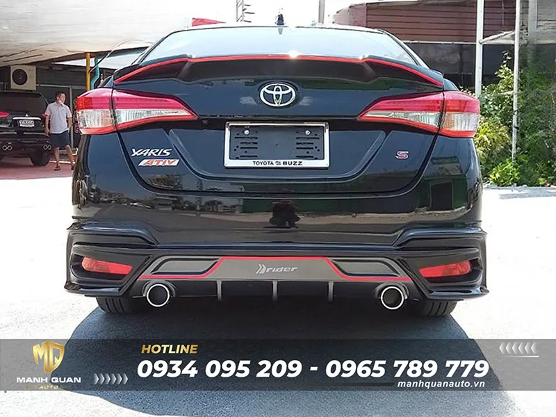 Body Kit Toyota Vios 2019 Mẫu Rider M