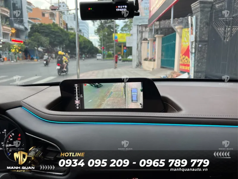 Camera 360 Độ Mazda 3/ CX30 Camera 360 cho Mazda 3/ CX30 tích hợp màn zin