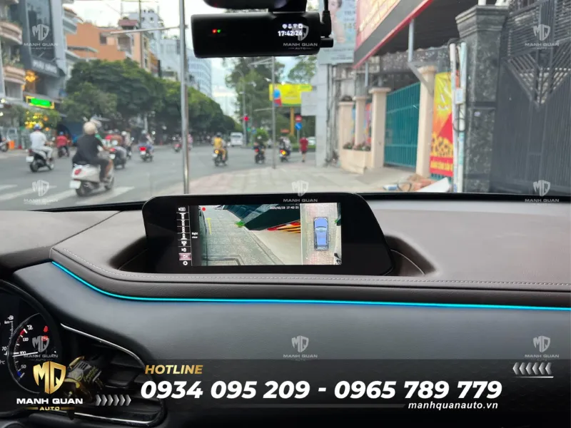 Camera 360 Độ Mazda 3/ CX30 Camera 360 cho Mazda 3/ CX30 tích hợp màn zin