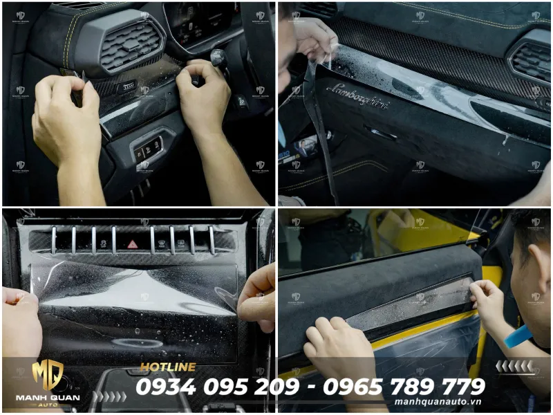 Dán PPF Cho Lamborghini Urus Dán PPF nội thất cho Lamborghini Urus