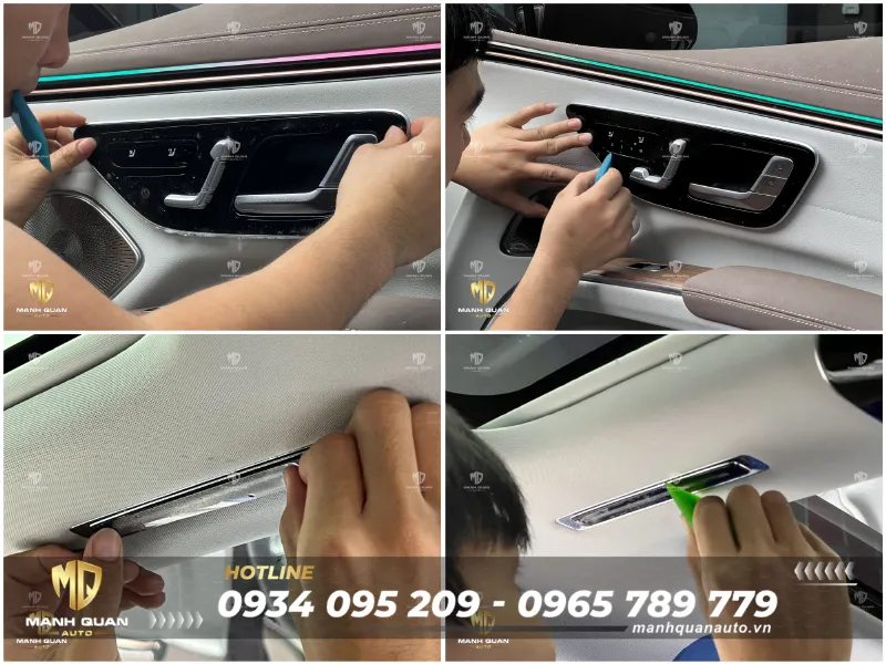 Dán PPF Mercedes EQS 580 Mercedes EQS 580 dán PPF nội thất