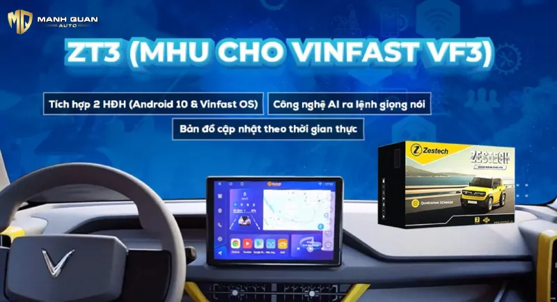 Màn Hình Zestech ZT3 Cho VF3 Màn hình Zestech ZT3 cho VF3