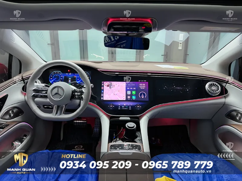 Dán PPF Mercedes EQS 580 Mercedes EQS 580 dán PPF nội thất