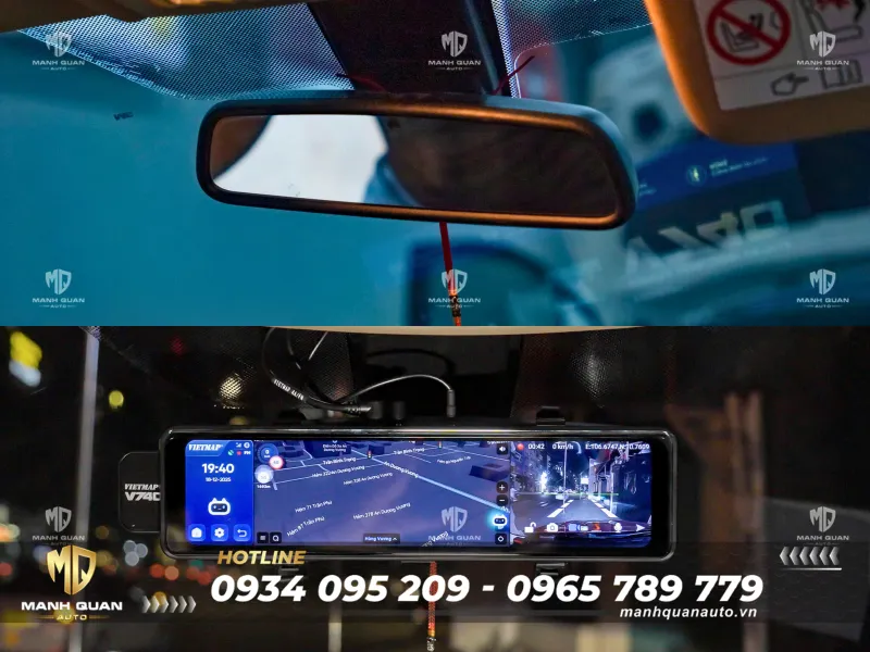 Camera hành trình gương Vietmap V740
