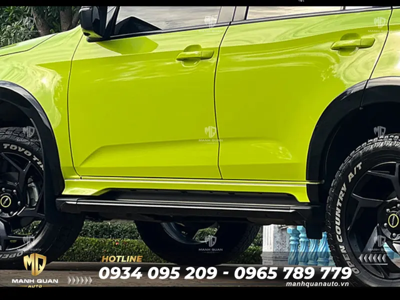 Bodykit Isuzu MU-X 2022 mẫu Special X Ốp hông Bodykit ISUZU MU-X 2022 Mẫu Special X