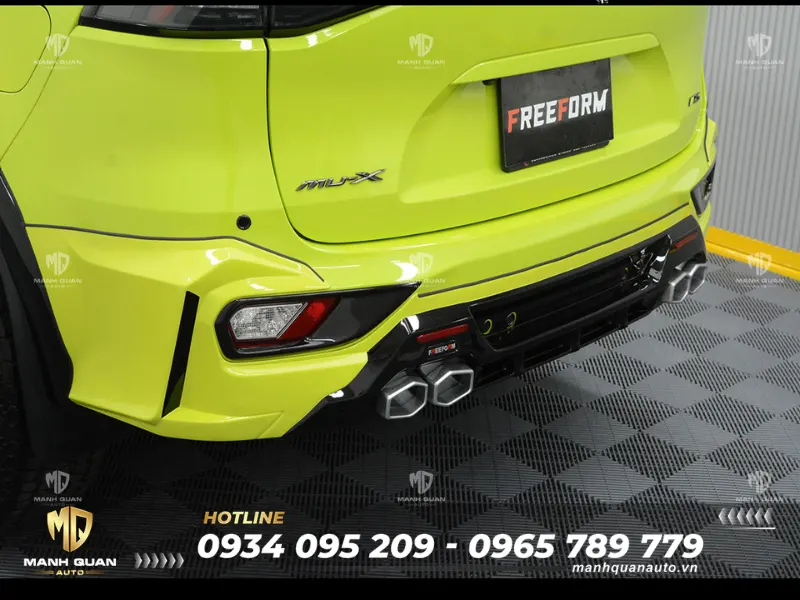 Bodykit Isuzu MU-X 2022 mẫu Special X Ốp cản sau Bodykit ISUZU MU-X 2022 Mẫu Special X