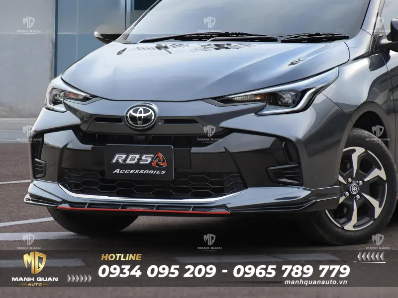 Bodykit Toyota Yaris 2023 mẫu Ideo Speed Ốp cản trước giúp đầu xe trở nên sắc sảo, thu hút mọi ánh nhìn