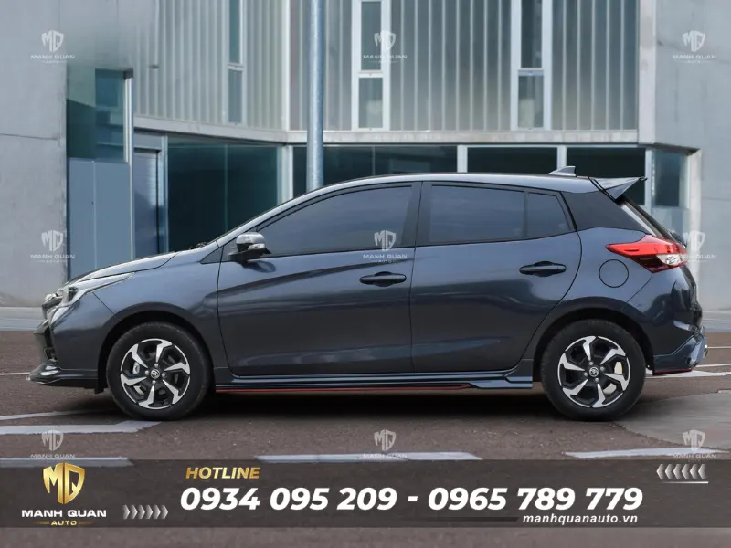 Bodykit Toyota Yaris 2023 mẫu Ideo Speed Ốp hông xe tạo sự liền mạch cho bộ ngoại thất