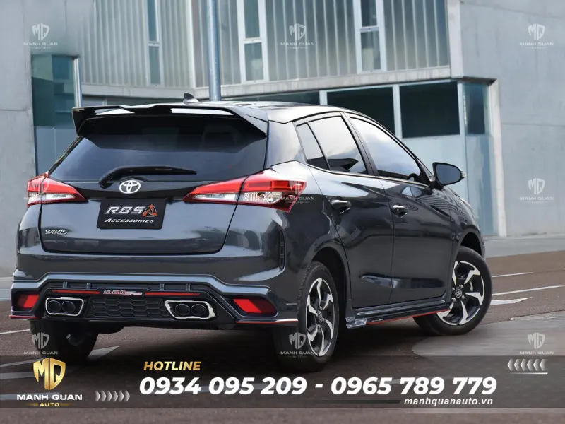 Bodykit Toyota Yaris 2023 mẫu Ideo Speed Ốp cản sau Bodykit Toyota Yaris 2023 mẫu Ideo Speed