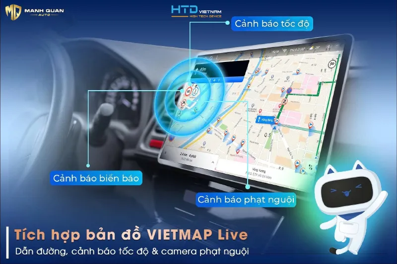 Android box HTD tích hợp Vietmap Live