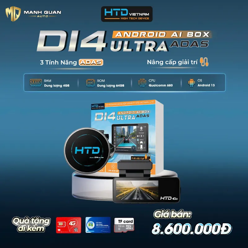 Android Box HTD D14 Ultra ADAS Bảng giá android box HTD D14 Ultra ADAS