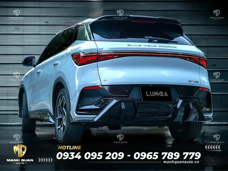 Bodykit BYD Atto 3 2024 mẫu Lumga Ốp cản sau và đuôi gió Bodykit BYD Atto 3 2024 mẫu Lumga