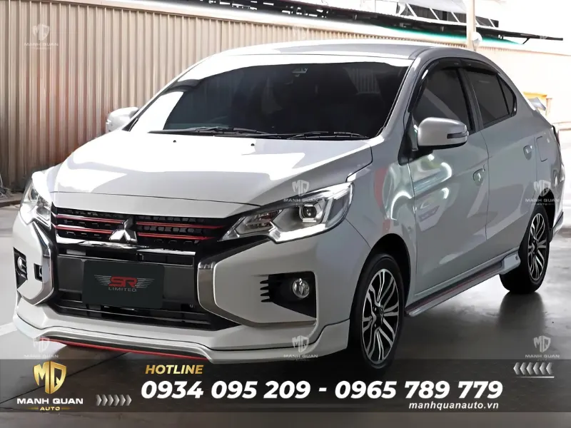 Bodykit Mitsibishi Attrage 2020 mẫu SR-Limited Ốp cản trước và ốp hông Bodykit Mitsibishi Attrage 2020 mẫu SR-Limited