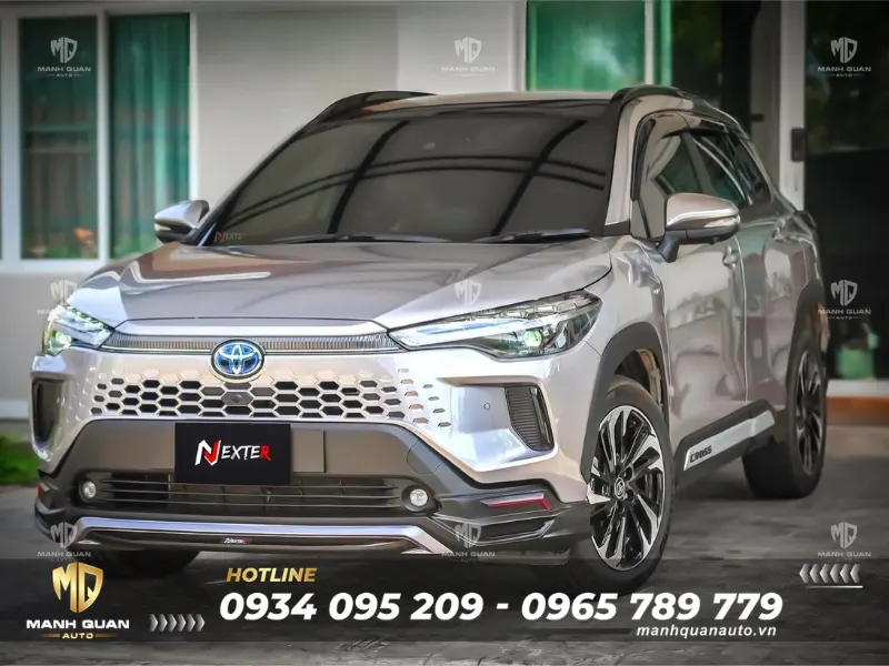 Bodykit Toyota Corolla Cross 2024 mẫu Nexter Ốp cản trước Bodykit Toyota Corolla Cross 2024 mẫu Nexter