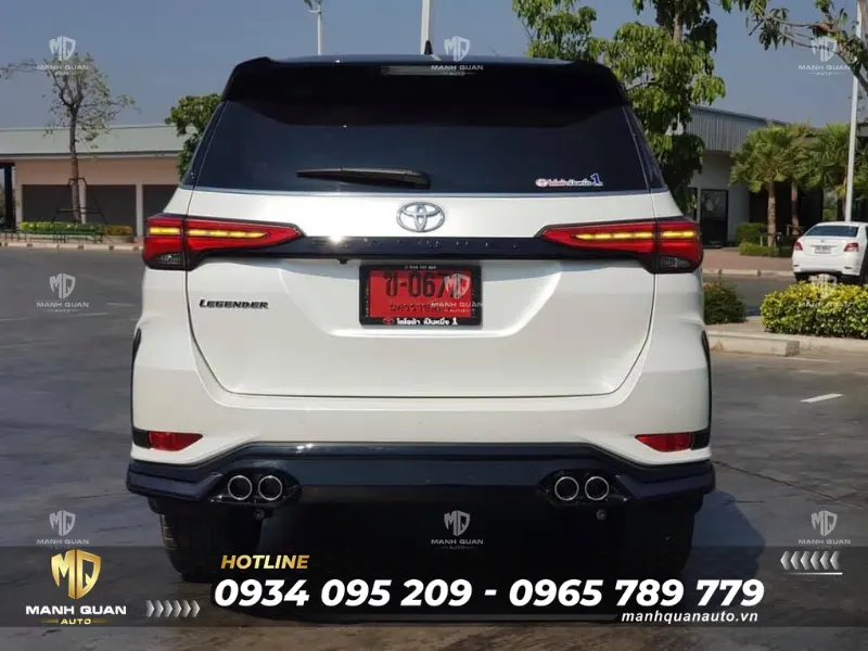 Bodykit Toyota Fortuner 2023 mẫu LGD-X Ốp cản sau Bodykit Toyota Fortuner 2023 mẫu LGD-X