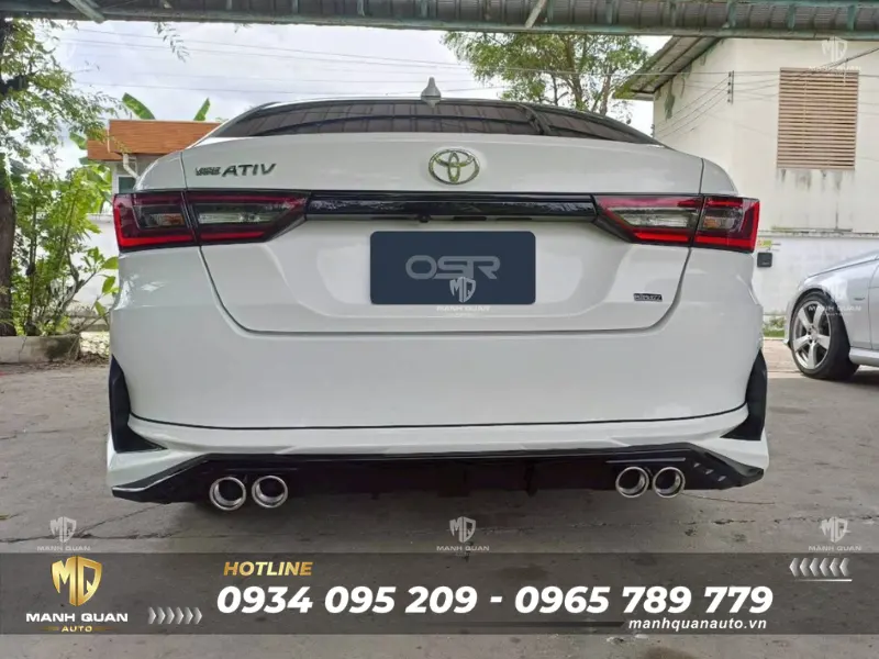 Bodykit Toyota Vios 2022 Mẫu SR-Limited Ốp cản sau Bodykit Toyota Vios 2022 Mẫu SR-Limited