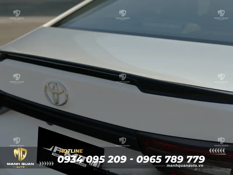 Bodykit Toyota Vios 2023 mẫu Foresta Đuôi gió đáp ứng trọn vẹn 2 tiêu chí: khẳng định phong cách cá nhân nhưng vẫn lịch lãm, sang trọng