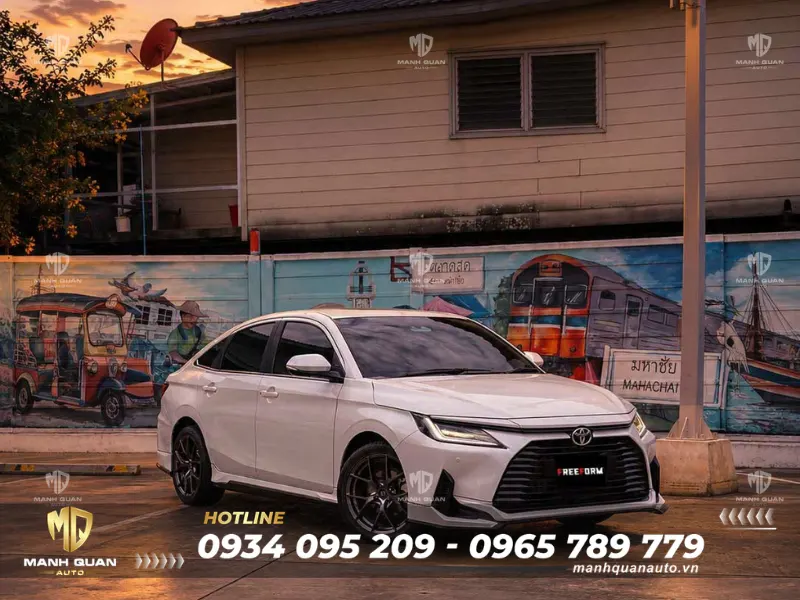 Bodykit Toyota Vios 2024 mẫu Vision Bodykit Toyota Vios 2024 mẫu Vision