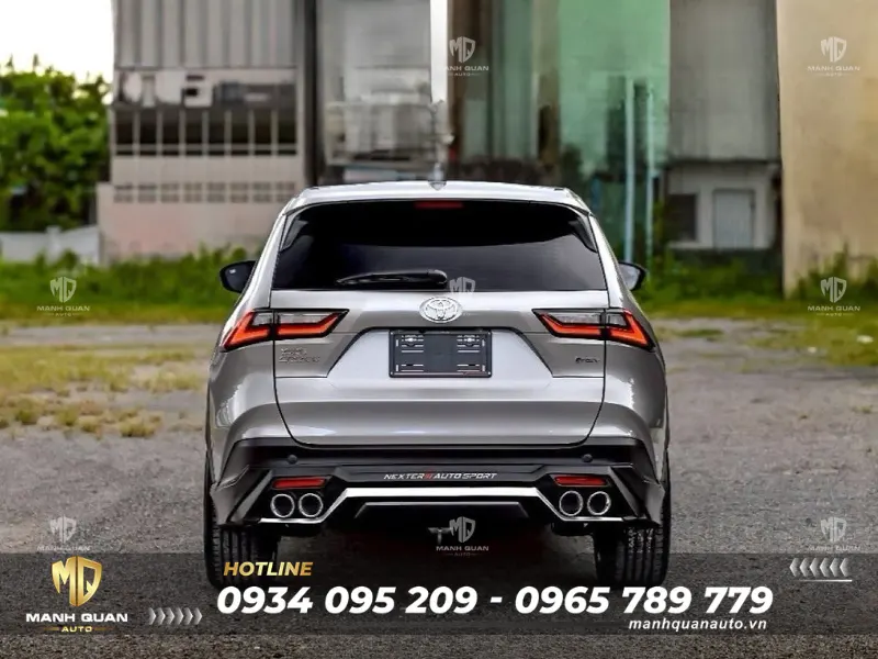 Bodykit Toyota Yaris Cross 2023 mẫu Nexter Ốp cản sau Bodykit Toyota Yaris Cross 2023 mẫu Nexter
