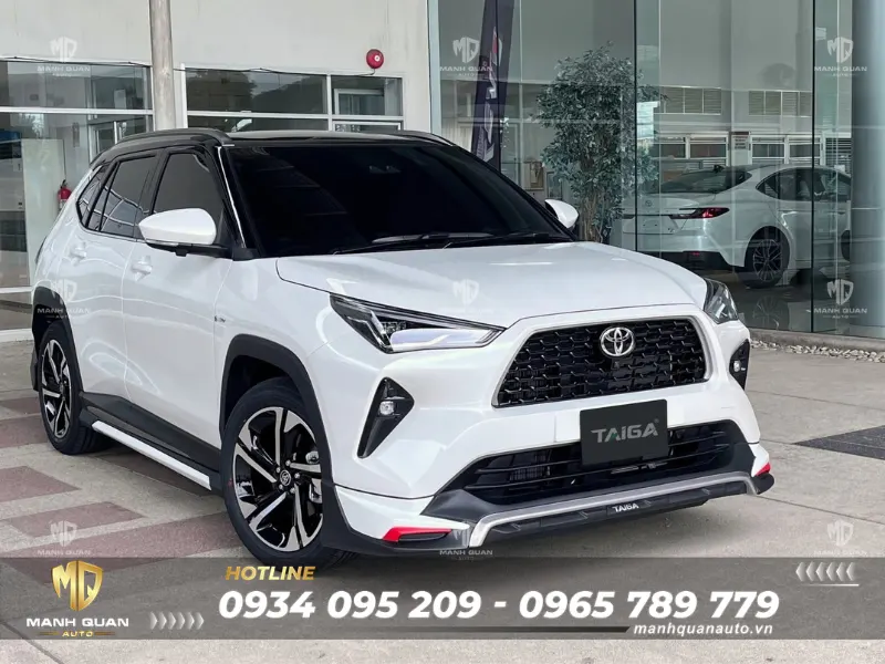 Bodykit Toyota Yaris Cross 2023 mẫu Taiga Ốp cản trước và ốp hông Bodykit Toyota Yaris Cross 2023 mẫu Taiga