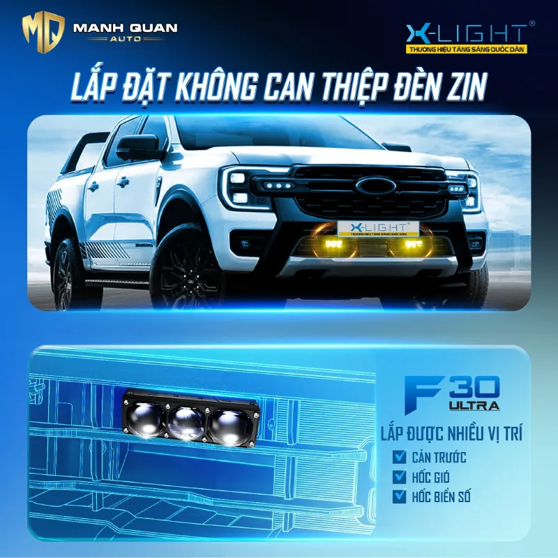 Đèn Gầm Dạng Rời X-Light F30 Ultra Đèn gầm dạng rời X-Light F30 Ultra