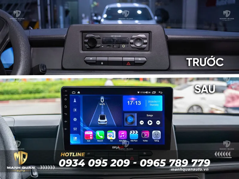 Tổng Hợp Phụ Kiện Cho Vinfast EC Van Cần Thiết Nhất 2026 Màn hình android cho Vinfast EC Van