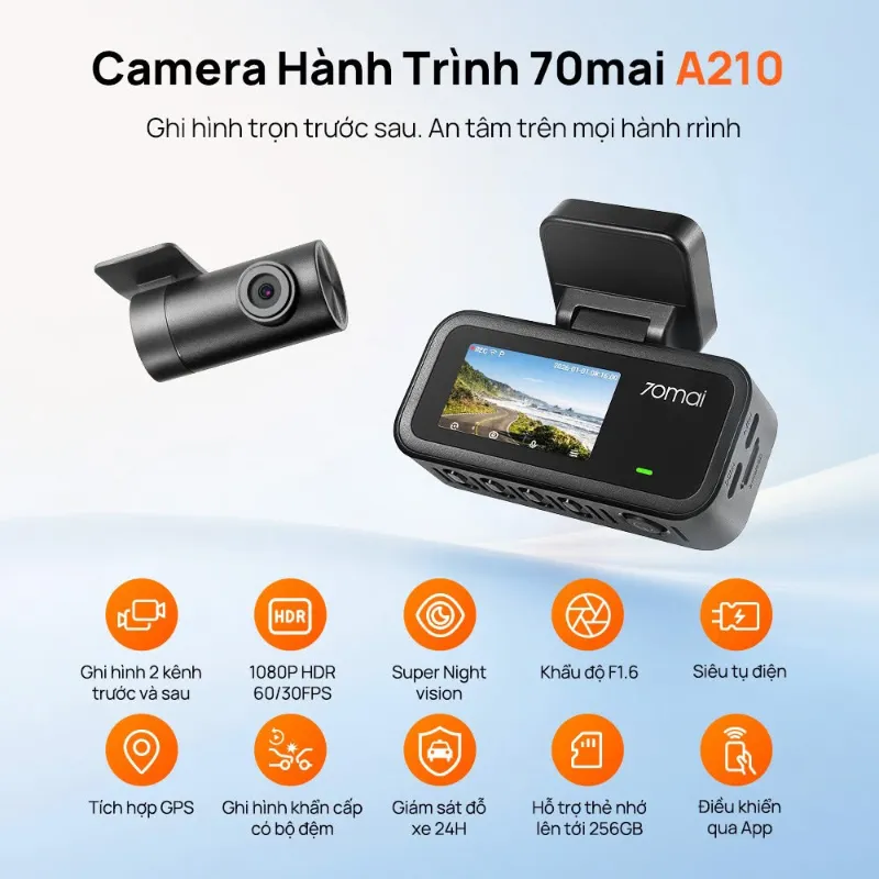 Camera Hành Trình 70mai A210 Camera hành trình 70mai A210