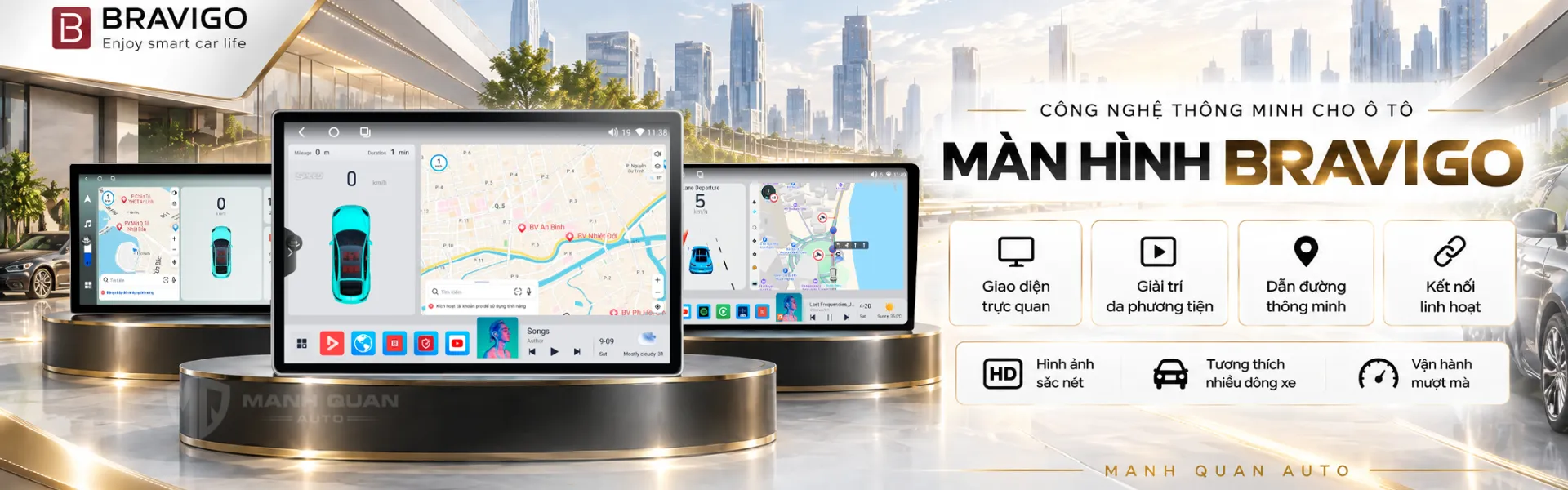 Màn Hình Android Bravigo: Giải Pháp Tối Ưu Cho Từng Dòng Xe
