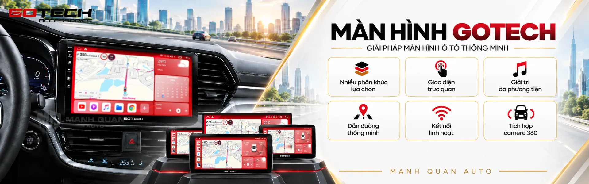 Màn hình Android Gotech: Bảng Giá Và Đánh Giá Chi Tiết