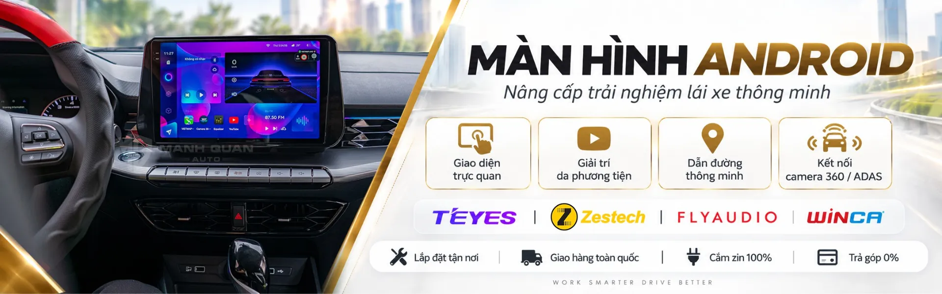 Màn Hình Android Ô Tô Chính Hãng Lớn Nhất Tại TPHCM