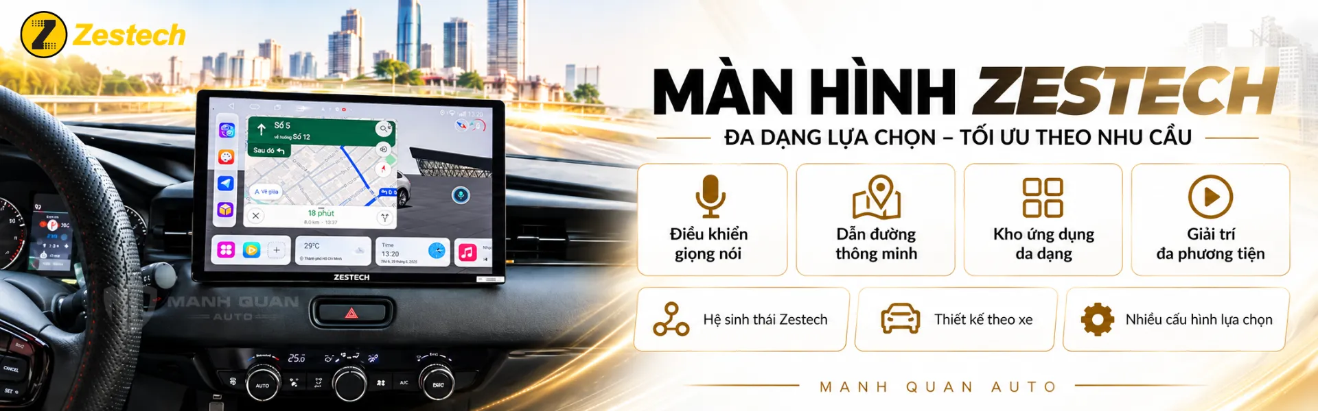 Màn Hình Android Zestech: Bảng Giá Mới Nhất 2026